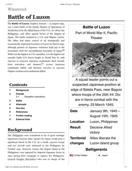 Battle of Luzon - Wikipedia