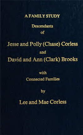 Descendants of Jesse and Polly (Chase) Corless And