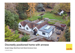 Discreetly Positioned Home with Annexe Accommodationsandpit Cottage, Weald Road, South Weald, Brentwood, Essex