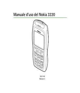 Nokia 3220 User Guide in Italian