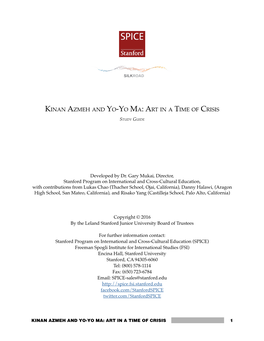 Kinan Azmeh and Yo-Yo Ma: Art in a Time of Crisis Study Guide