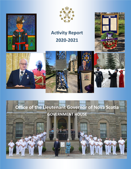 Activity Report 2020-2021 Office of the Lieutenant Governor of Nova Scotia