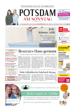 Am Sonntag 23