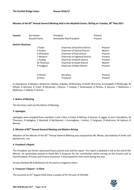 AGM Minutes 2017 Page 1 of 10