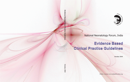 Evidence Based Clinical Practice Guidelines