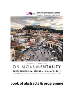 Book of Abstracts & Programme