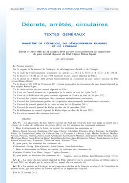 JOURNAL OFFICIEL DE LA RÉPUBLIQUE FRANÇAISE Texte 21 Sur 123