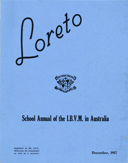 School Annual of the J.B. V .M. in Australia