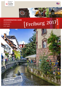 [Freiburg 2017 TOURIST INFORMATION • FREIBURG for GROUPS