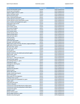 Gamepuzzlecollection Sorted by Location Updated 2-21-17.Xlsx