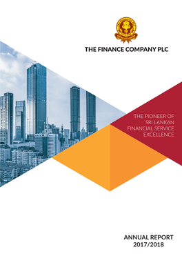 The Finance Company Plc Annual Report 2017/2018