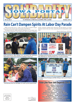 Rain Can't Dampen Spirits at Labor Day Parade