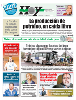 La Producción De Petróleo, En Caída Libre