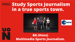 Study Sports Journalism in a True Sports Town