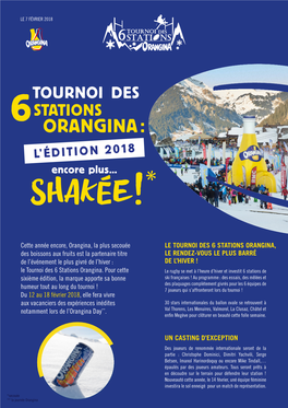 Le Tournoi Des 6 Stations Orangina, Le