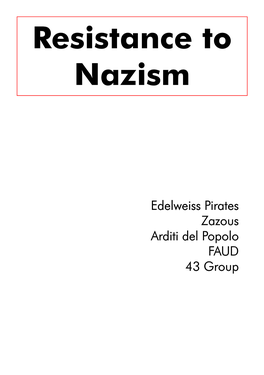 Resistance to Nazism