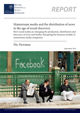 Mainstream Media and the Distribution of News in the Age of Social Discovery