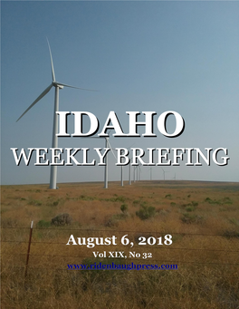 Idahoidaho Weeklyweekly Briefingbriefing