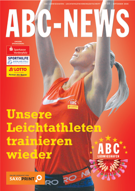 September 2020 ABC LUDWIGSHAFEN LEICHTATHLETIK- VEREINSZEITSCHRIFT