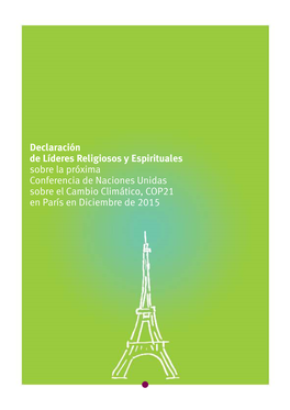 Declaración De Líderes Religiosos Y Espirituales Sobre La