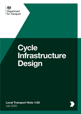 Local Transport Note 1/20 Cycle Infrastructure Design