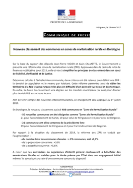 Nouveau Classement Des Communes En ZRR.Pdf