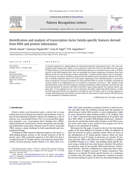 Pattern Recognition Letters 31 (2010) 2097–2102