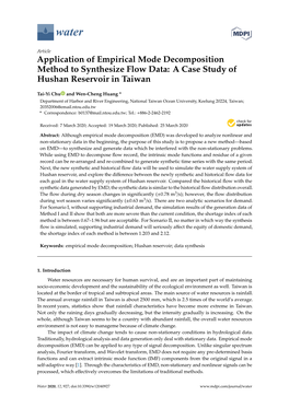 Application of Empirical Mode Decomposition Method to Synthesize Flow Data: a Case Study of Hushan Reservoir in Taiwan