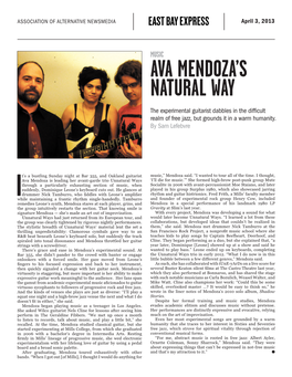 Music Ava Mendoza's Natural
