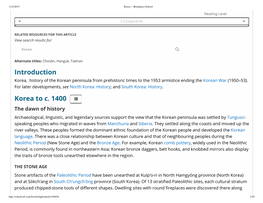 Korea -- Britannica School