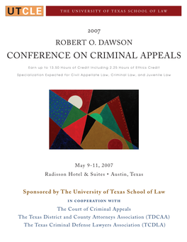 Conference on Criminal Appeals