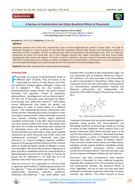 A Review on Antimicrobial and Other Beneficial Effects of Flavonoids