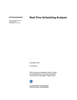Real-Time Scheduling Analysis