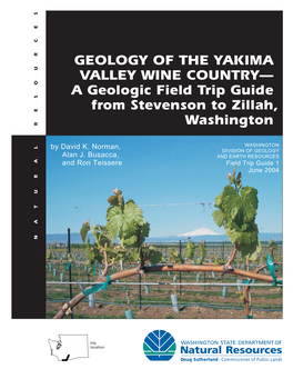 Field Trip Guide 1, Geology of the Yakima Valley Wine Country