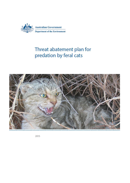 Threat Abatement Plan for Predation by Feral Cats