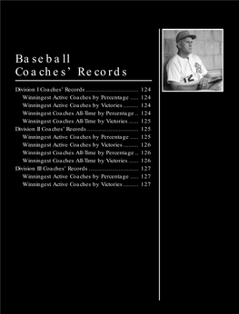 2001 NCAA Baseball and Softball Records Book