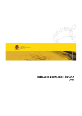 Entidades Locales En España 2007