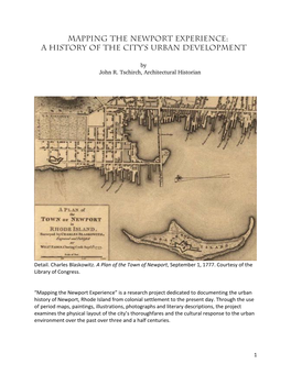 Mapping the Newport Experience: a History of the City’S Urban Development