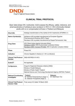 Clinical Trial Protocol