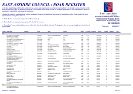 Road Register