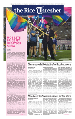 Mob Lets Pride Fly in Baylor Show Amy Qin News Editor