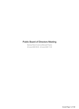 Trust Board Papers for 24 June 2020