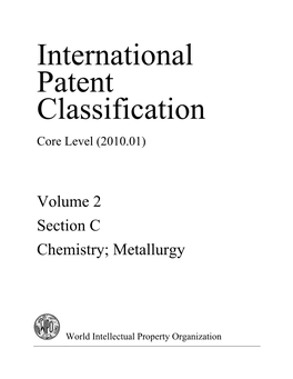 Volume 2 Section C Chemistry; Metallurgy