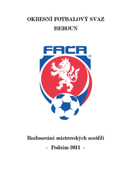 Brožura Fotbal