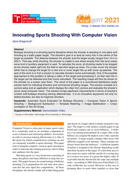 Innovating Sports Shooting with Computer Vision