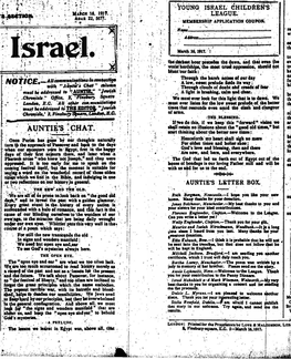 Issue of the Jewish Chronicle from Pesach 1917