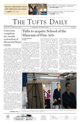 The Tufts Daily Volume Lxxi, Number 1