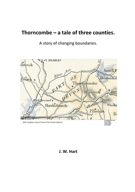 Thorncombe – a Tale of Three Counties