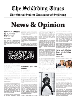 The Schärding Times the Ofﬁcial Student Newspaper of Schärding News & Opinion