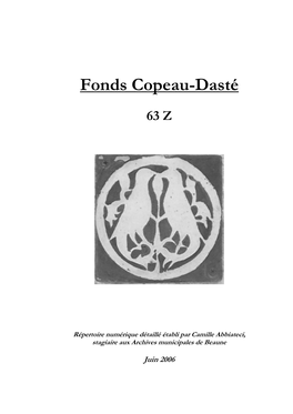 Fonds Copeau-Dasté